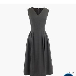 J Crew Petite V-neck dress in Super 120s wool.
